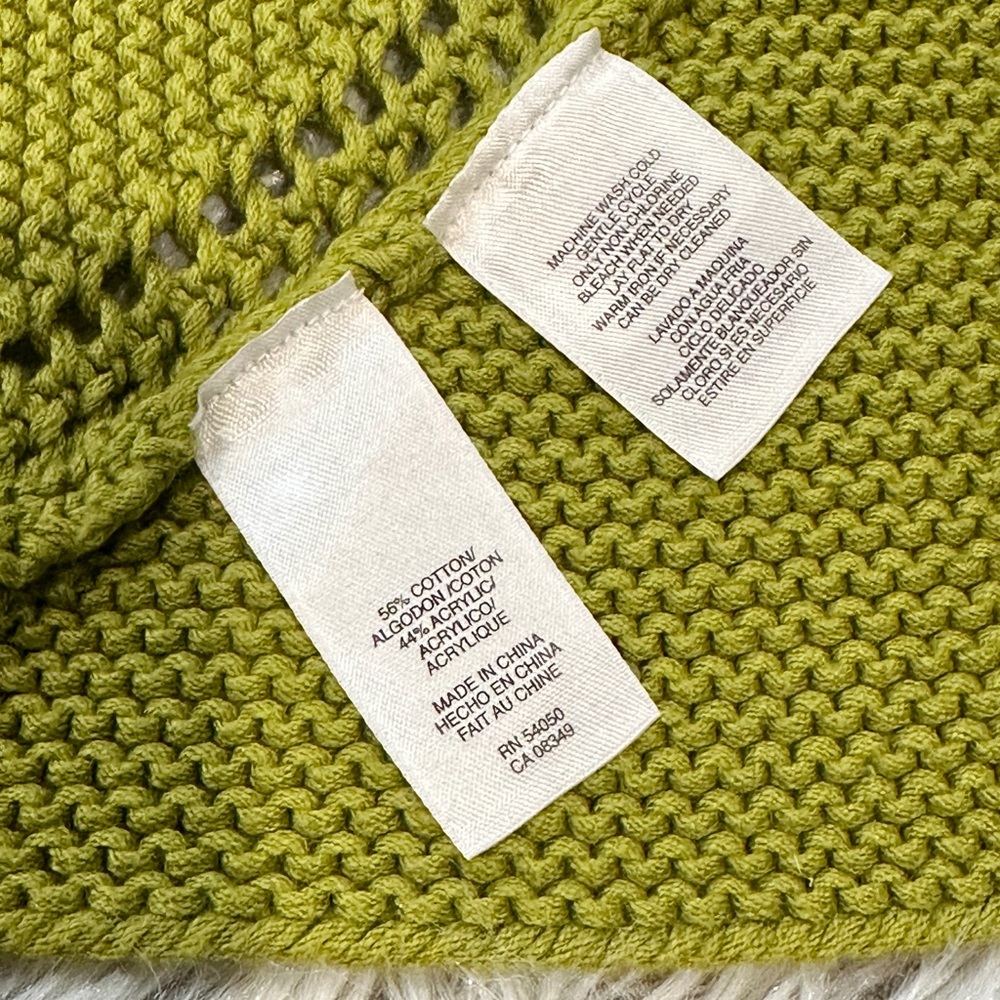 Nine West Chartreuse Women's Cardigan - Picture 3 of 7